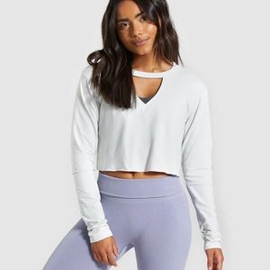 Gym Shark long sleeve crop top brand new with tags